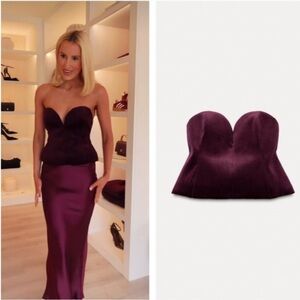 ZW COLLECTION VELVET CORSET